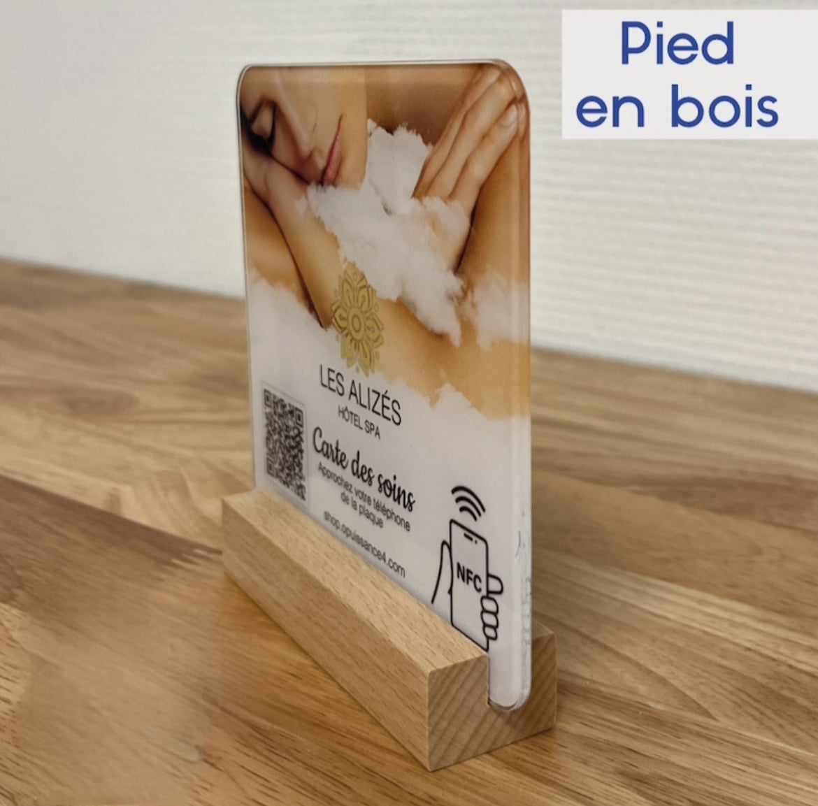 Plaque Plexiglass Réseaux Connectée NFC – Site Internet