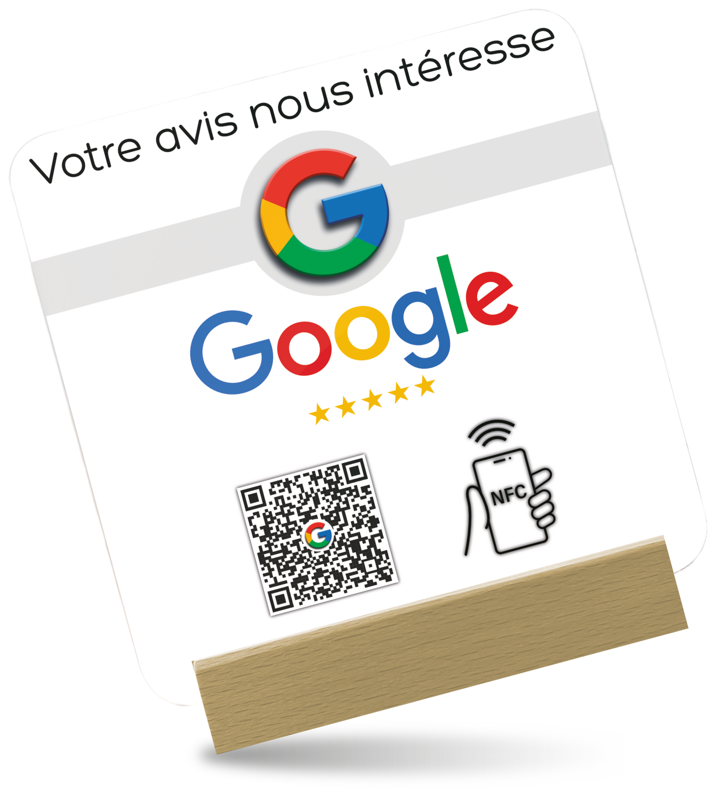 Plaque NFC Avis Google