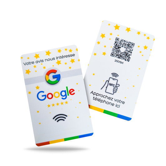 Carte Avis Google NFC