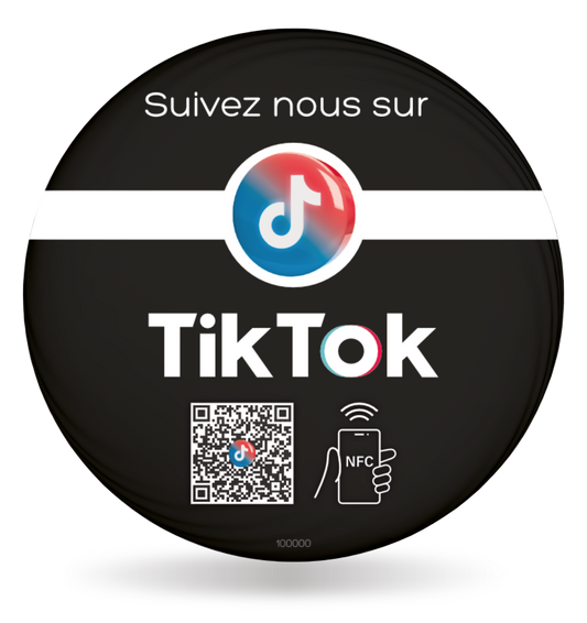 Sticker 3D Réseaux Connectée NFC – TikTok