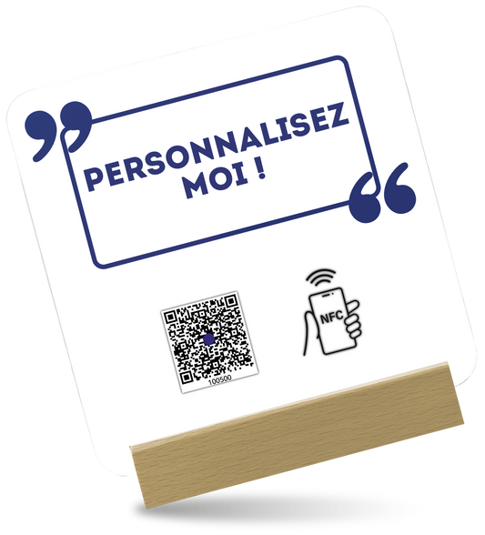 Plaque Plexiglass Réseaux Connectée NFC – Personnalisée