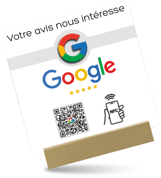 Plaque NFC Avis Google